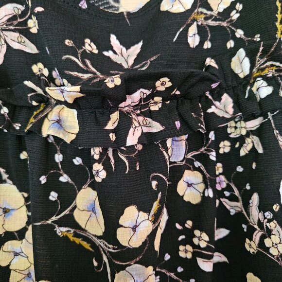 LC Lauren Conrad Women’s Ruffle Cold-Shoulder Top  XL - Picture 3 of 8